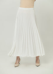 Amber Dune Pleated Skirt - Ivory by Minnaba